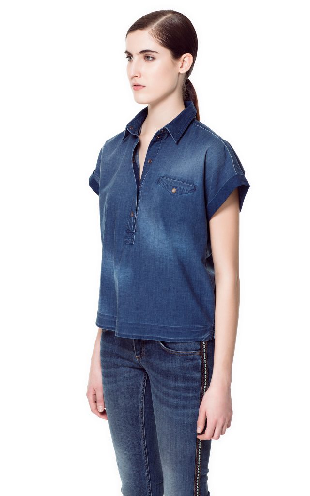 camicia jeans 2 zara 29,95 euro