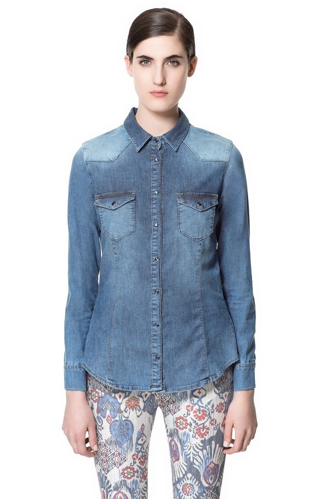 camicia jeans zara 39,95 euro